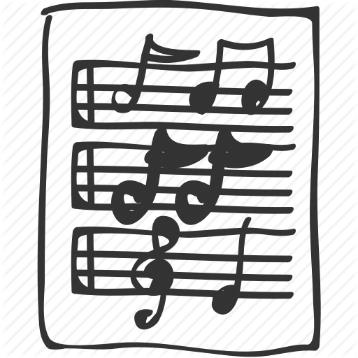 Drawing, Music, Note, Rhythm, School, Song, Subject Icon