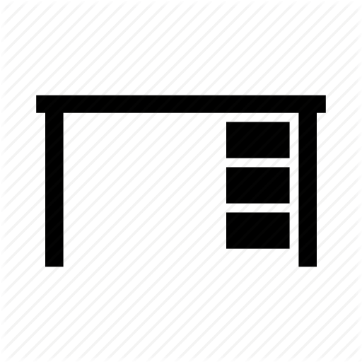 Desk, Education, Homeoffice, Office, School, Work Icon