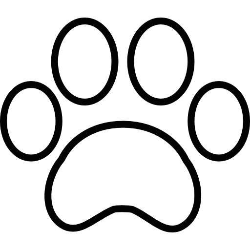 White Paw Print Free Vector Icons Designed