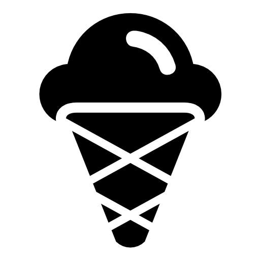 Three Balls Ice Cream Cone Free Vector Icons Designed