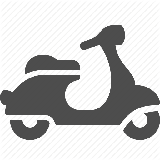 Delivery, Scooter, Transportation, Vehicle Icon