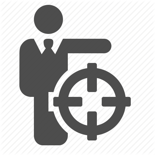 Businessman, Man, People, Scope, Target Icon
