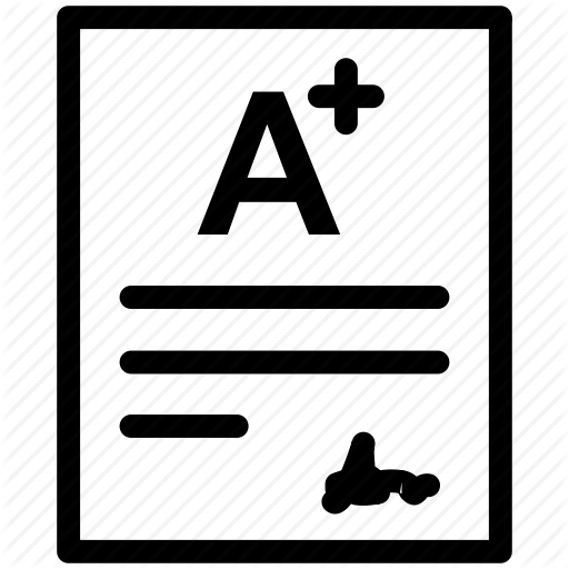 Education, Rating, Result, Score, Sheet, Test, Text Icon