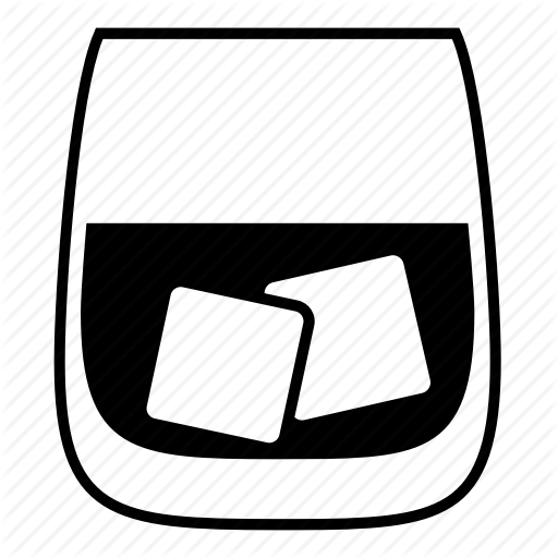 Glass, Ice, Low Ball, On The Rocks, Scotch, Tumbler, Whiskey Icon