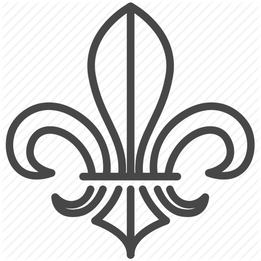Emblem, Fleur De Lis, France, French, Lily, Scout Icon