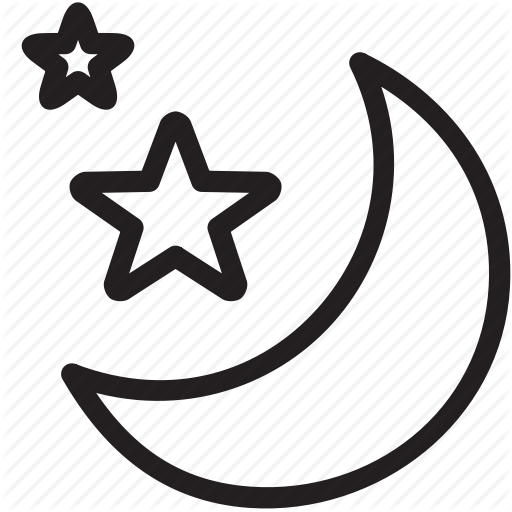 Moon, Night, Screensaver, Sleep, Stars Icon
