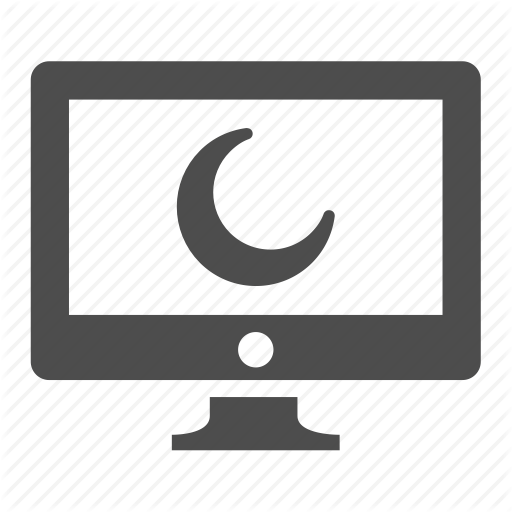 Computer, Display, Monitor, Moon, Screen, Screensaver Icon