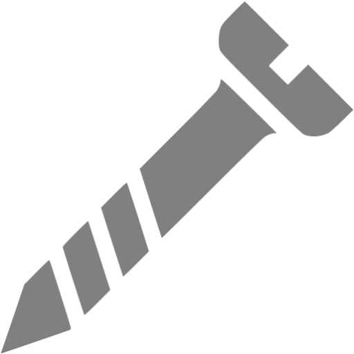Gray Screw Icon