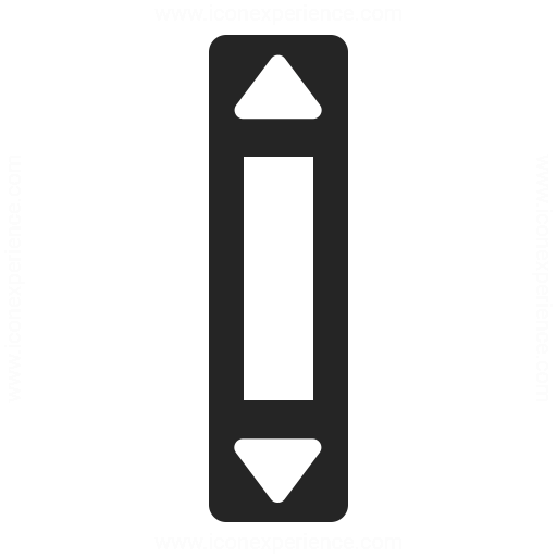 Scroll Bar Vertical Icon Iconexperience