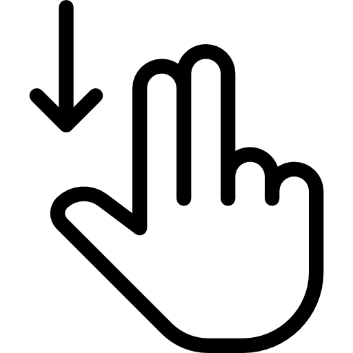 Scroll Icon Touch Gestures Pixel Perfect