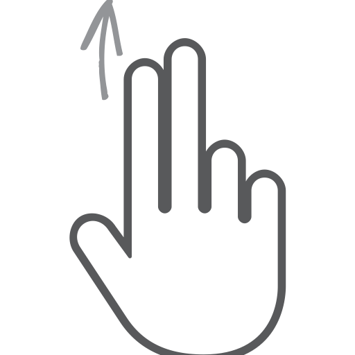 Finger, Interactive, Up, Hand, Scroll, Gesture, Swipe Icon