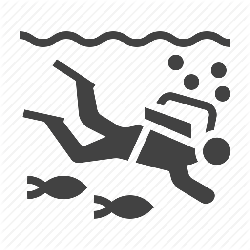 Diver, Diving, Scuba, Water Icon