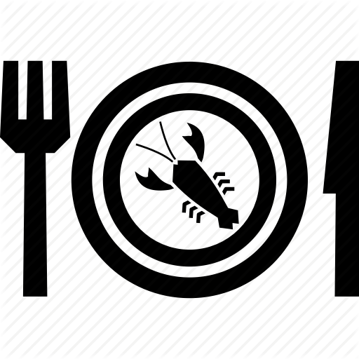 Food, Lobster, Plate, Seafood Icon