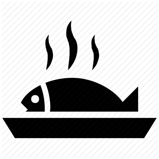 Cooked Fish, Fish, Food, Fried Fish, Seafood Icon