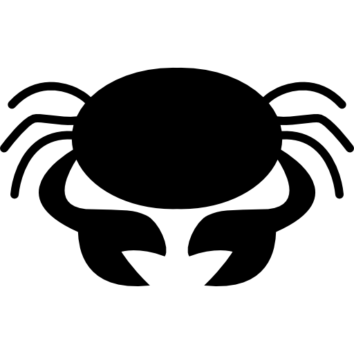 Crab Symbol For Zodiac Cancer Sign Icons Free Download