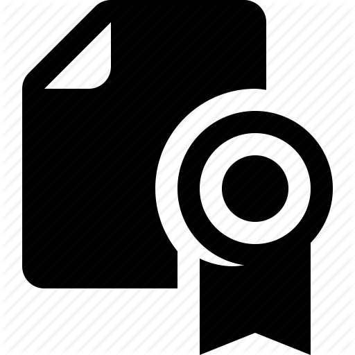 Certificate, Diploma, Document, Seal Icon