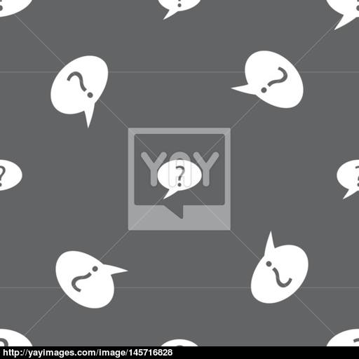 Question Mark Sign Icon Help Speech Bubble Symbol Faq Sign
