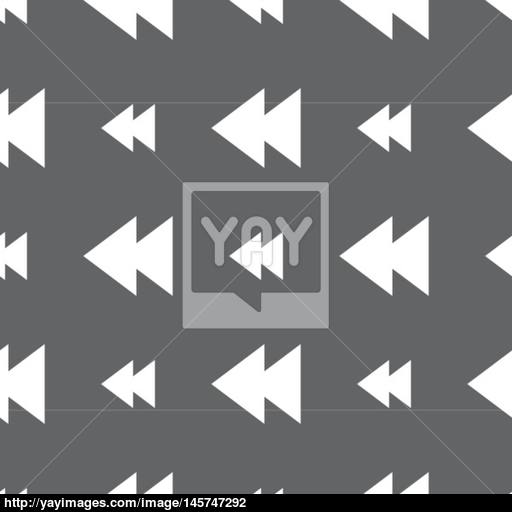 Multimedia Sign Icon Player Navigation Symbol Seamless Pattern