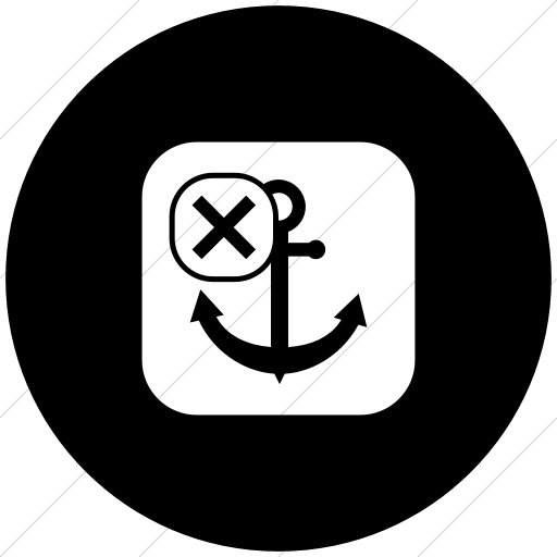 Flat Circle White On Black Ocha Humanitarians Inverse