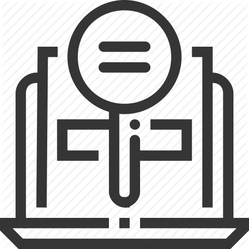 Computer, Database, History, Old Trial, Past, Search For Records Icon