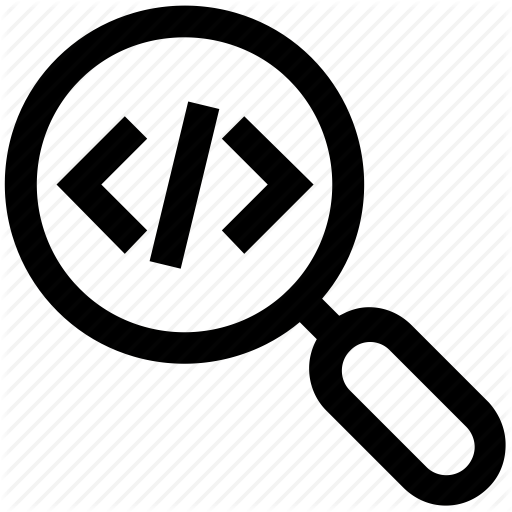 Coding, Development, Find, Html, Magnifier, Search, Zoom Icon