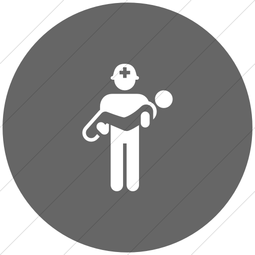 Flat Circle White On Gray Iconathon Search And Rescue