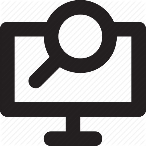 Find, Magnifier, Monitor, Search Results, Searching Icon