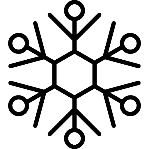 Flake Of Snow During Winter Season Icons Free Download