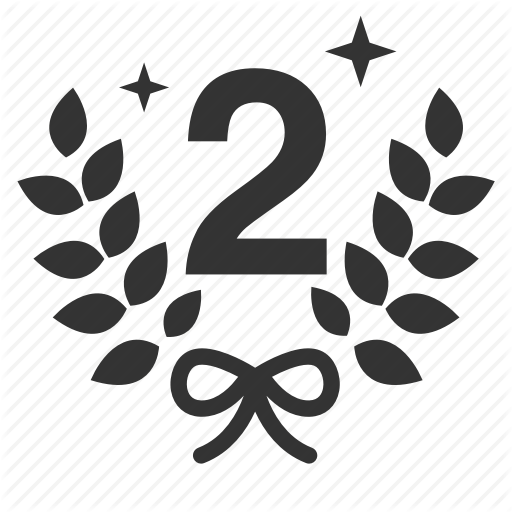 Achievement, Award, Prize, Rank, Reward, Second, Trophy Icon