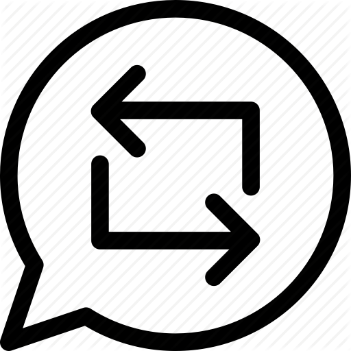 Arrows, Message, Reload, Repost, Retweet, Second Icon