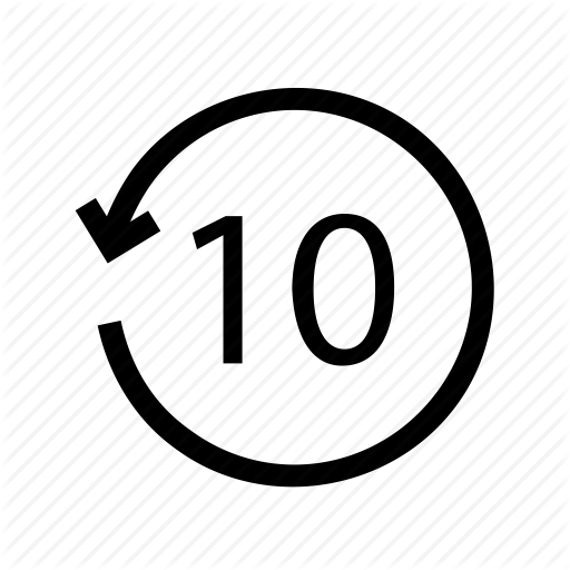 Back, Backward, Fast, Left, Previous, Ten Second Icon