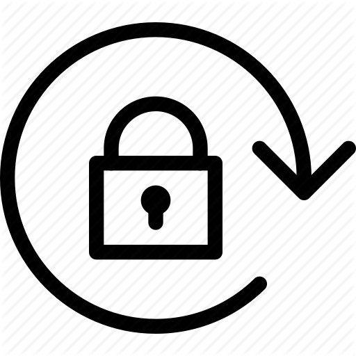 Line Icon, Lock, Mobile, Rotation, Safe, Screen, Secure Icon