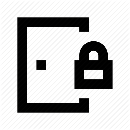 Door Lock, Gate Lock, Home Security, Protection, Safety Icon