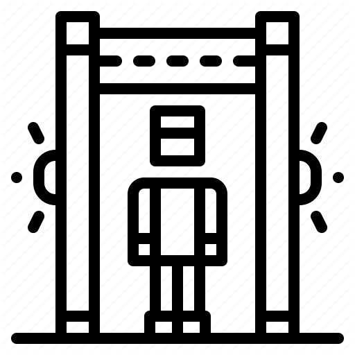 Airport, Detector, Door, Gate, Metal, Security Icon