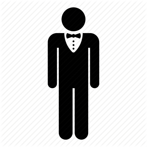 Bow Tie, Gentleman, Groom, Man, Men, Security Guard, Suit Icon