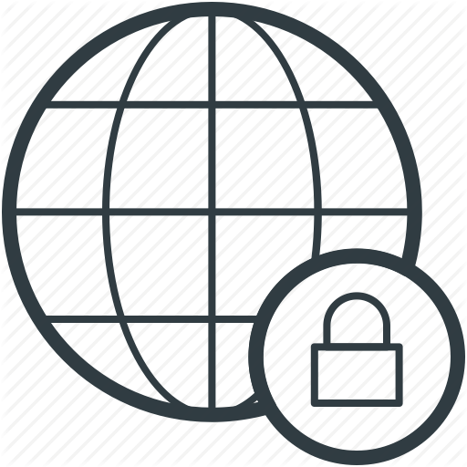 Digital Security, Globe, Internet Security, Lock Sign, Network