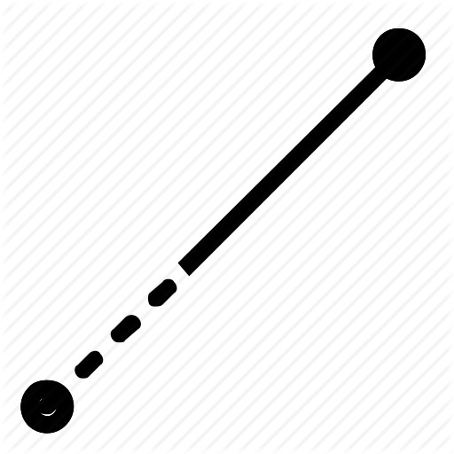 Draw, Line, Segment Icon