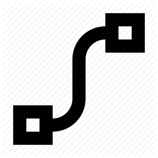 Curve, Line, Path, Segment Icon