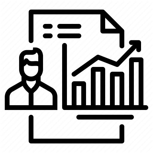 Analytics, Employee, Growth, Performance, Report, Self Icon