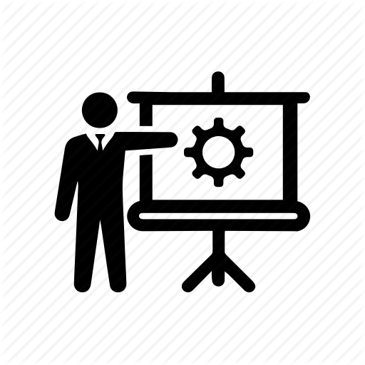 Powerpoint, Presentation, Presenter, Seminar, Slideshow, Training Icon