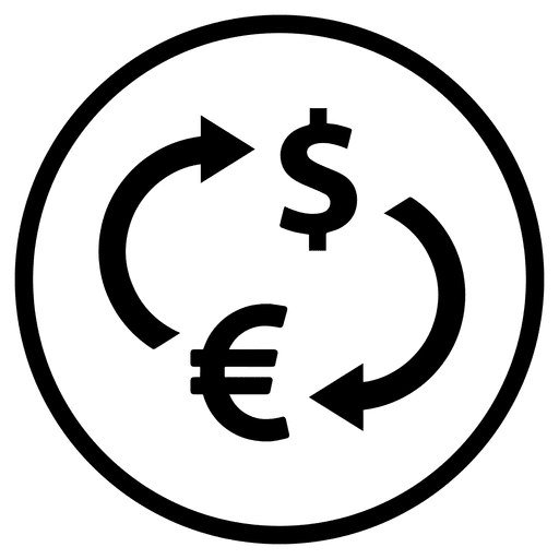 Travel Airport Money Round Icon