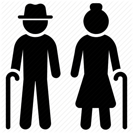 Elderly, Old, Senior Icon