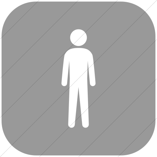 Flat Rounded Square White On Light Gray Ocha