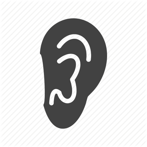Ear, Healthcare, Hearing, Listening, Sensory, Silence, Sound Icon