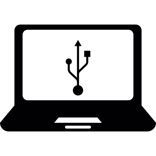 Usb Connection Via Laptop Computer Icons Free Download