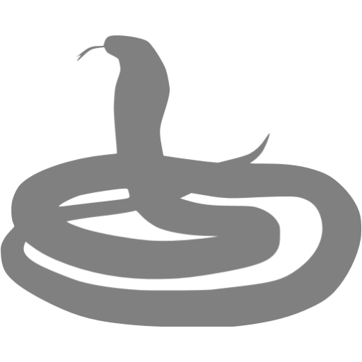 Gray Snake Icon