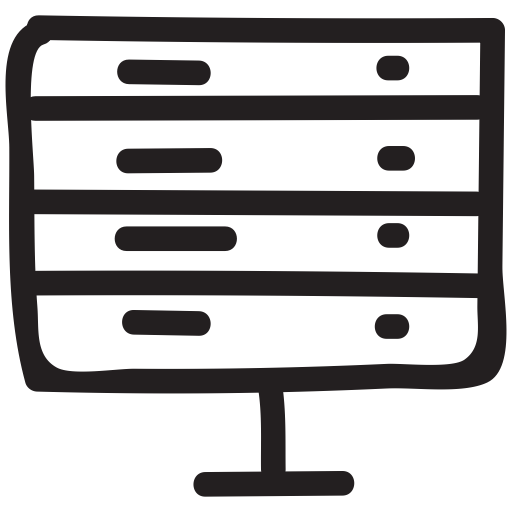 Server, Setting, Mail Icon