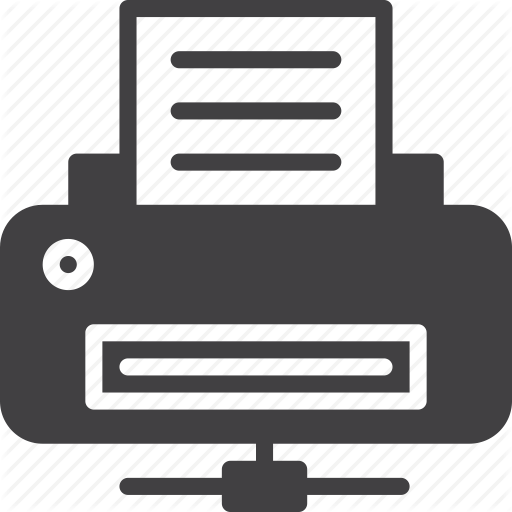 Network, Print, Printer, Server Icon