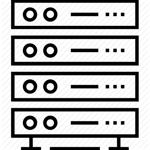 Database, Hosting, Rackmount Server, Server, Server Rack Icon
