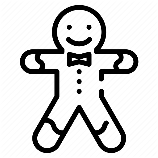 Happy Gingerbread Man Cookie Transparent Png Vector